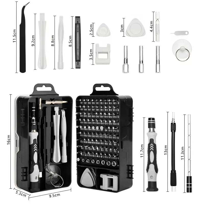 115-in-1 Precision Screwdriver Set | Magnetic Bits & Pry Tools Precision Screwdriver Set SPOT