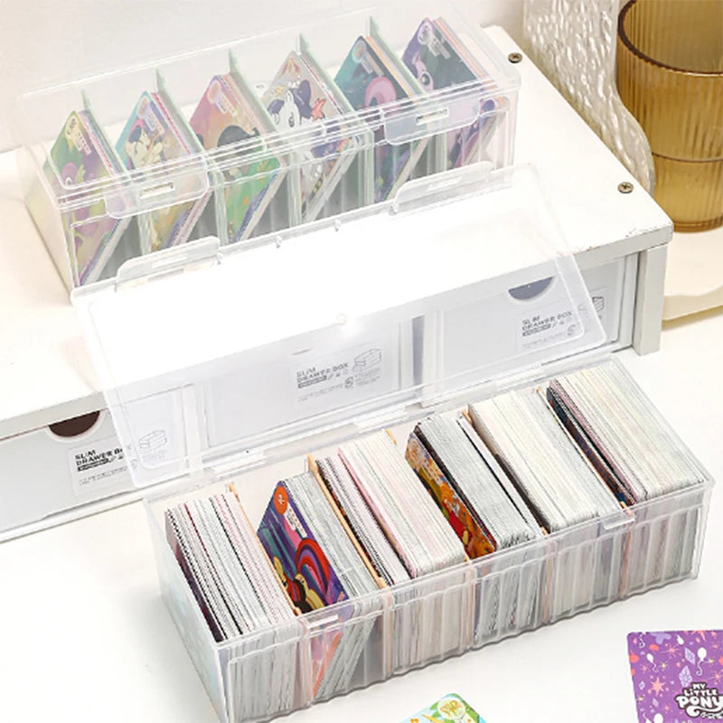 Transparent Plastic Photocard & Card Storage Box Organizer Card Storage Organizer SPOT