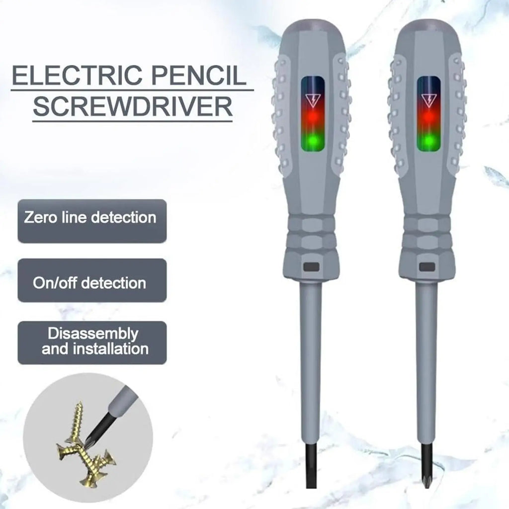 2-in-1 Voltage Tester Screwdriver 12–220V AC/DC Flat & Phillips Voltage Tester Screwdriver SPOT
