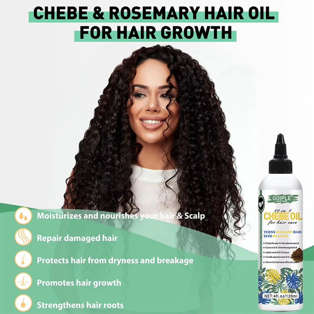 Goiple Chebe Hair Growth Oil + 0.25mm Roller – 120ml Serum Hair Growth Oil SPOT