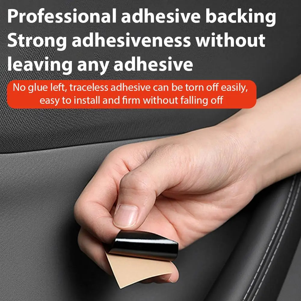 Suede Door Switch Trim Stickers – Tesla Model 3/Y 2025 (4-Pack) Car Interior Trim SPOT