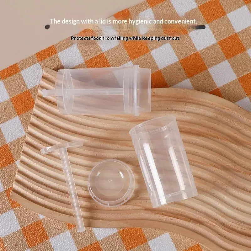 10-Pack Clear Push-Up Cake Containers – BPA-Free Reusable Push-Up Cake Molds SPOT