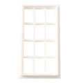 1:12 Scale Dollhouse Wood Window Frame – Miniature Decor Dollhouse Accessory SPOT White