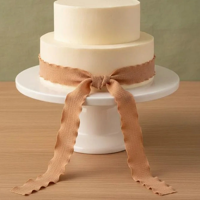 Wave Edge Chiffon Ribbon 10 Yards – DIY Gift & Bouquet Decor Decorative Craft Ribbon SPOT