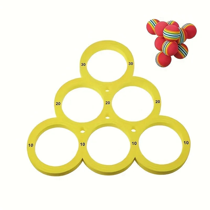 Floating Pool Toss Game Set – Family Water Throwing Game Pool Toss Game SPOT YELLOW