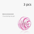 Nano Cleaning Ball Set 3-Pack – Striped Polyester Scrub Balls Cleaning Scrub Balls SPOT 3pcs Pink