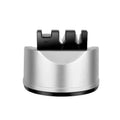 Tungsten Steel Knife & Scissors Sharpener with Non-Slip Base Knife Sharpener SPOT silver 1pcs