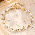 Pearl Bracelet 18K Gold Plated Adjustable – Gift for Women Pearl Chain Bracelet SPOT Default Title