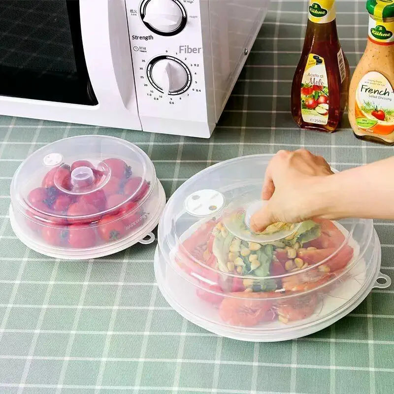Microwave Food Splatter Guard Cover – Food-Grade PP (1-2 Pk) Microwave Splatter Cover SPOT