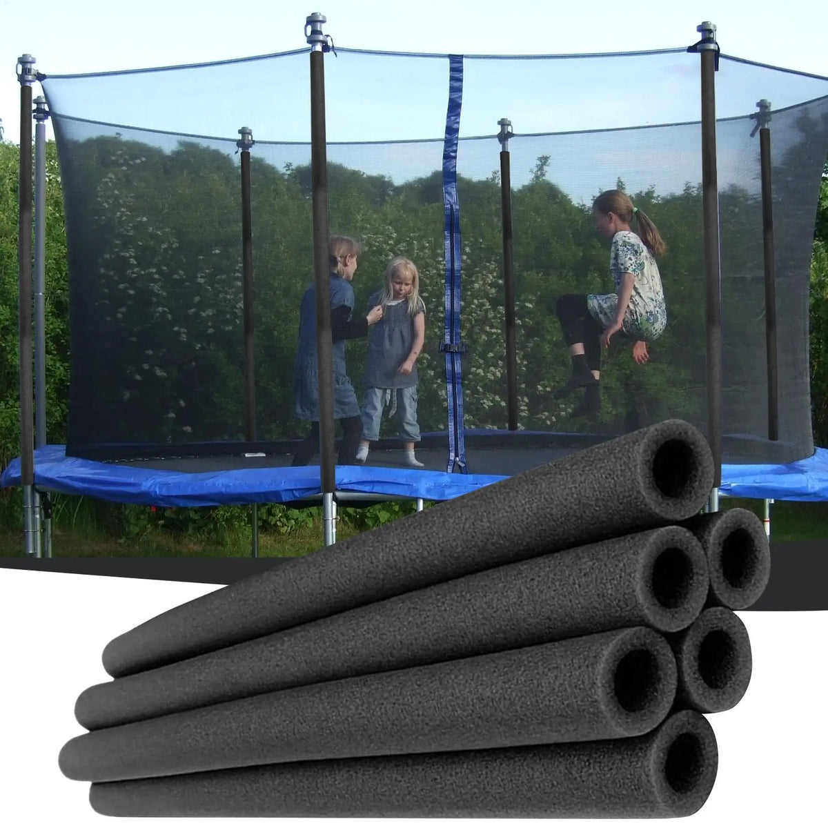 6-Pack 88cm Trampoline Pole Foam Covers – Safety Sleeve Set Trampoline Pole Cover SPOT