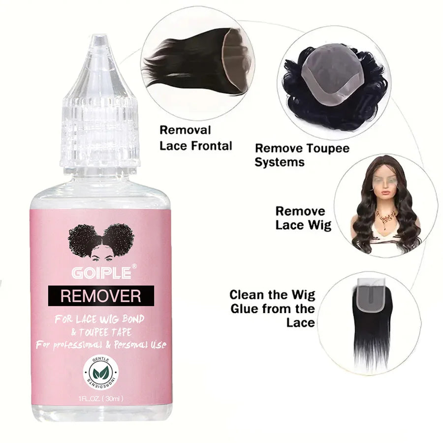 GOIPLE Lace Wig Adhesive Strips, Tape & Remover Kit Wig Adhesive Kit SPOT