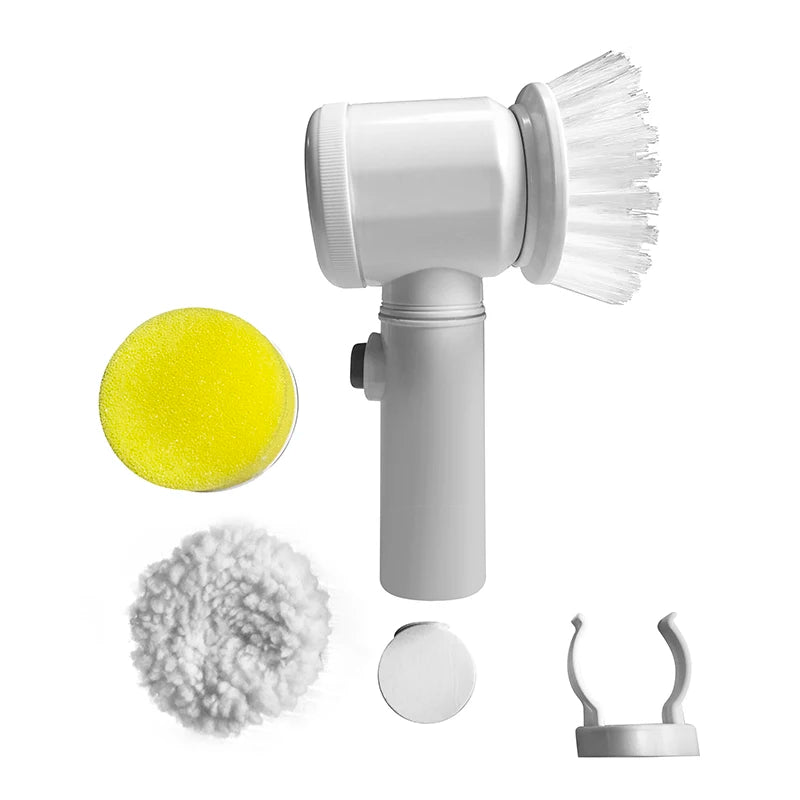 Cordless Electric Spin Scrubber – Kitchen & Bathroom Brush Electric Scrub Brush SPOT White CN