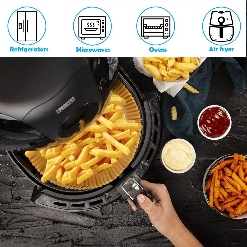 Air Fryer Disposable Paper Liners Non-Stick | 50/100 Pack Air Fryer Liners SPOT