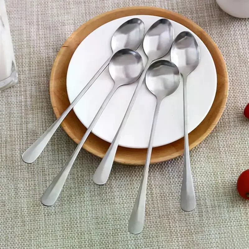 Stainless Steel Long Handle Spoon – Coffee, Ice Cream & Dining Kitchen Spoon SPOT