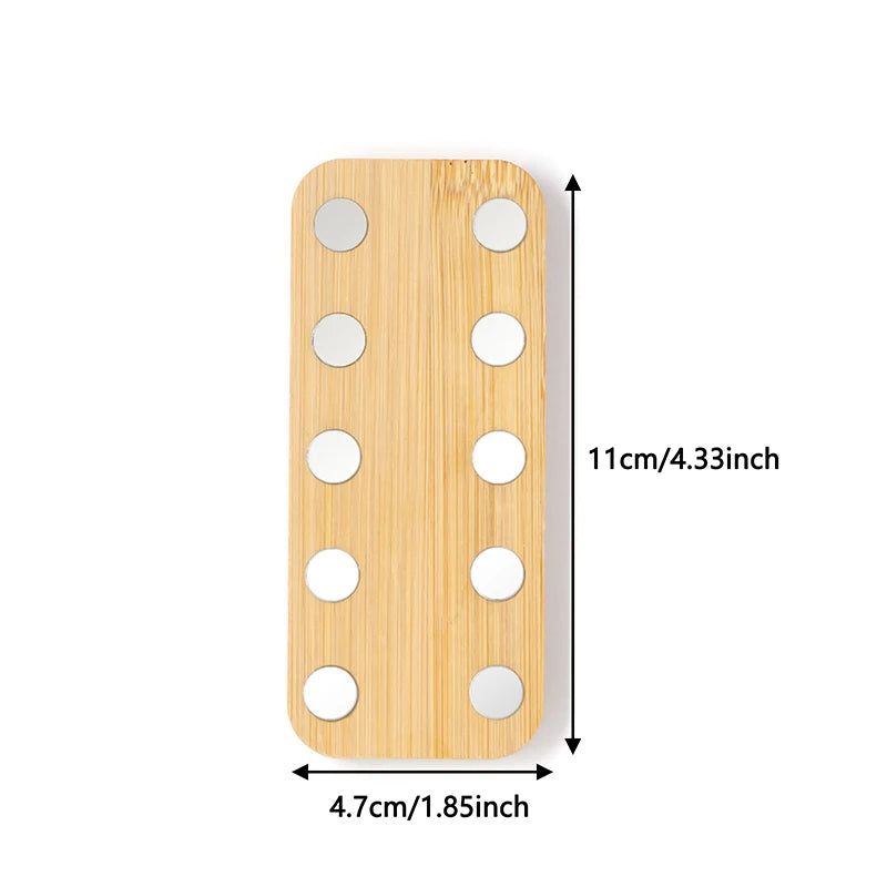 Wooden Nail Practice Stand – 10-Grid Magnetic Tip Holder Nail Practice Stand SPOT