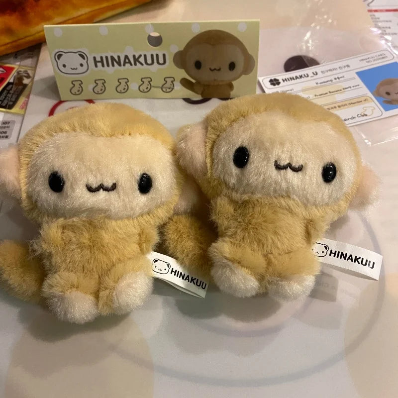 Monkey Plush Keychain – Banana Bag Charm, K-Pop Kawaii Style Plush Keychain SPOT