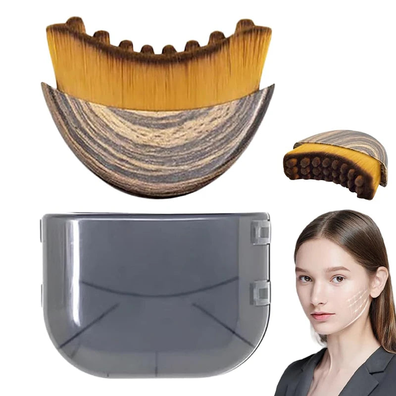 Wooden Face Sculpting Massager – Jawline & Contour Brush Face Sculpting Brush SPOT
