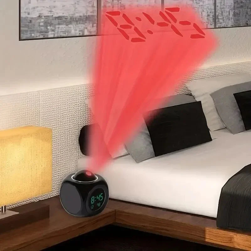 Projection Alarm Clock – Ceiling Display, Voice & Temperature Projection Alarm Clock SPOT