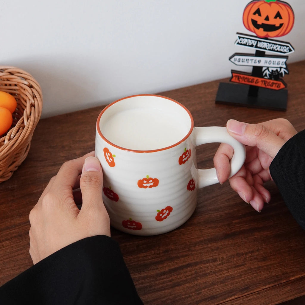 Halloween Ceramic Mug – Pumpkin & Bat Espresso Cup Halloween Ceramic Mug SPOT