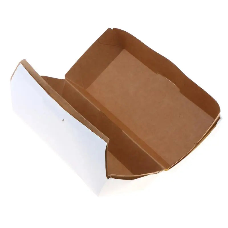 10-Pack Kraft Paper Hot Dog Boxes – Oil-Resistant, Eco-Friendly Disposable Food Boxes SPOT