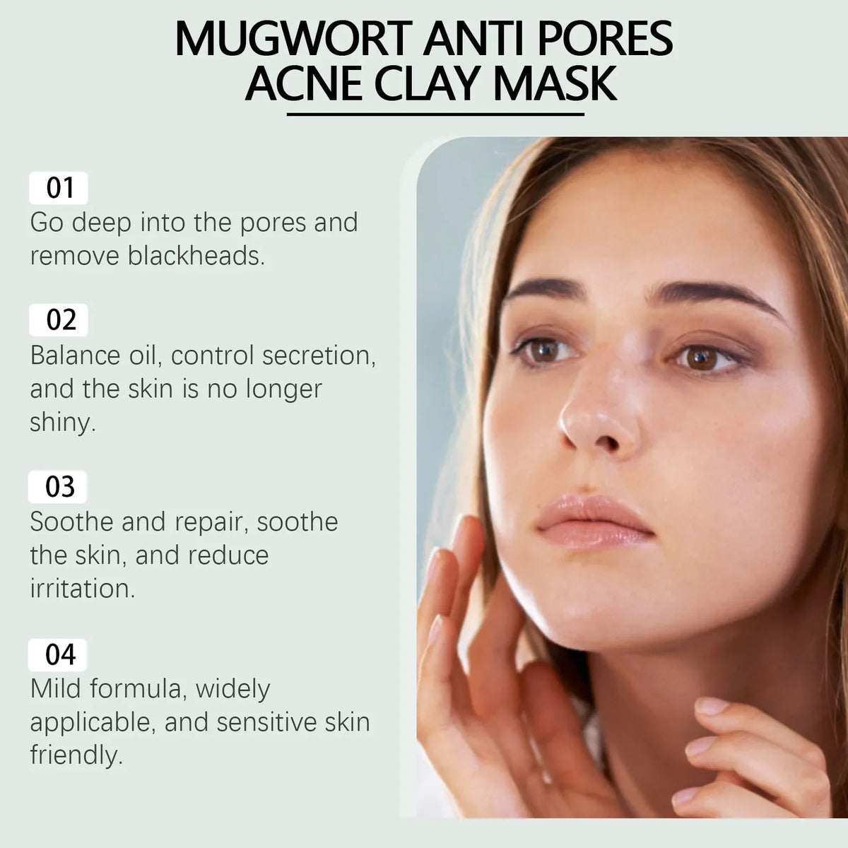 Hoygi Clay Mud Mask – Pore Minimizing, Oil Control & Deep Cleanse Clay Face Mask SPOT