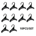 10-Pack Multi-Hook Hangers – Tie, Scarf, Hat, Belt & Bag Closet Hook Hangers SPOT black 10pcs