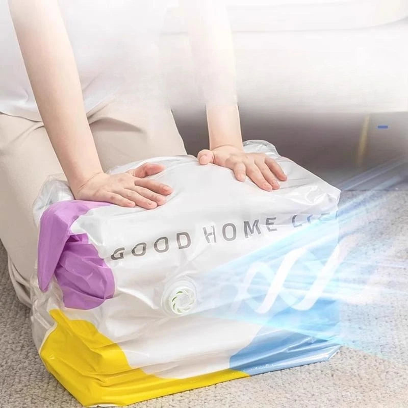 2-Pack Vacuum Compression Bags for Quilts & Clothing Storage Vacuum Storage Bags SPOT