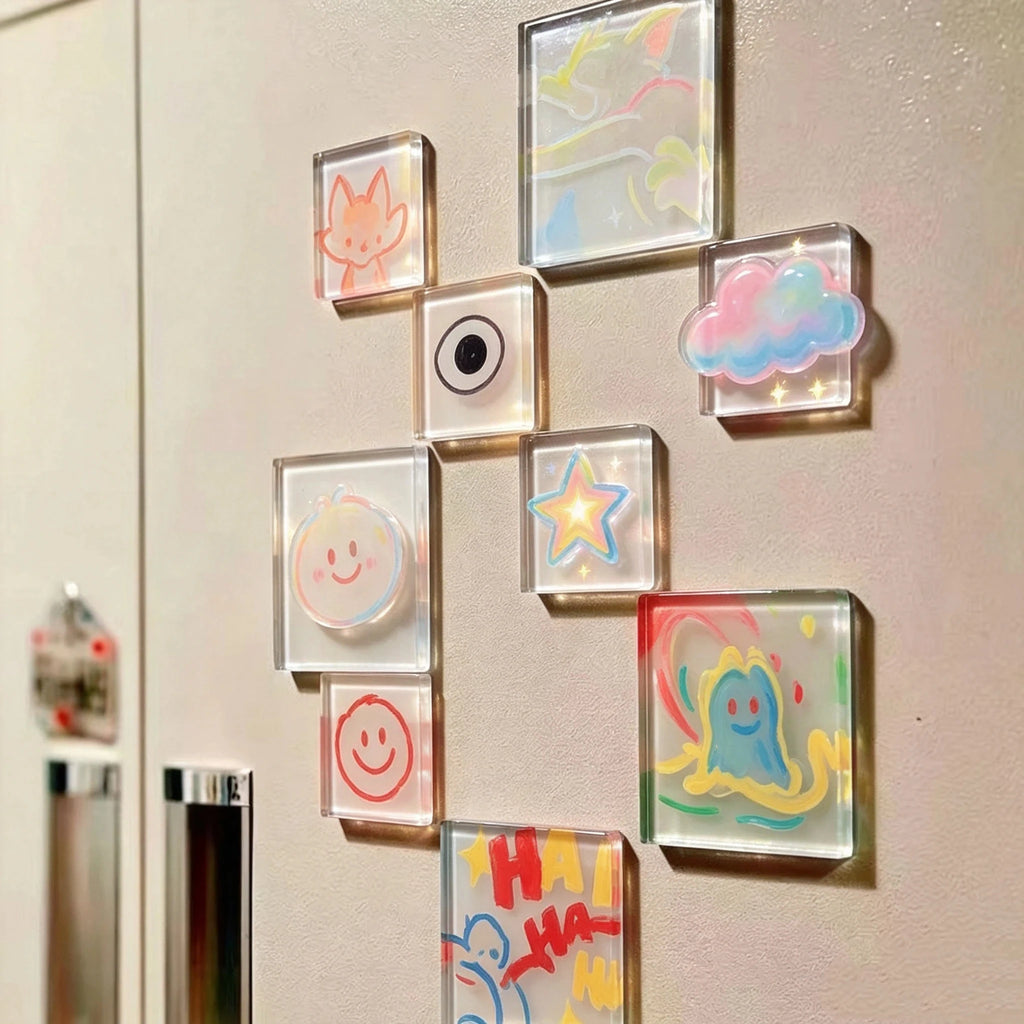 10-Pack DIY Acrylic Fridge Magnets – Custom Craft Kit DIY Craft Kit SPOT