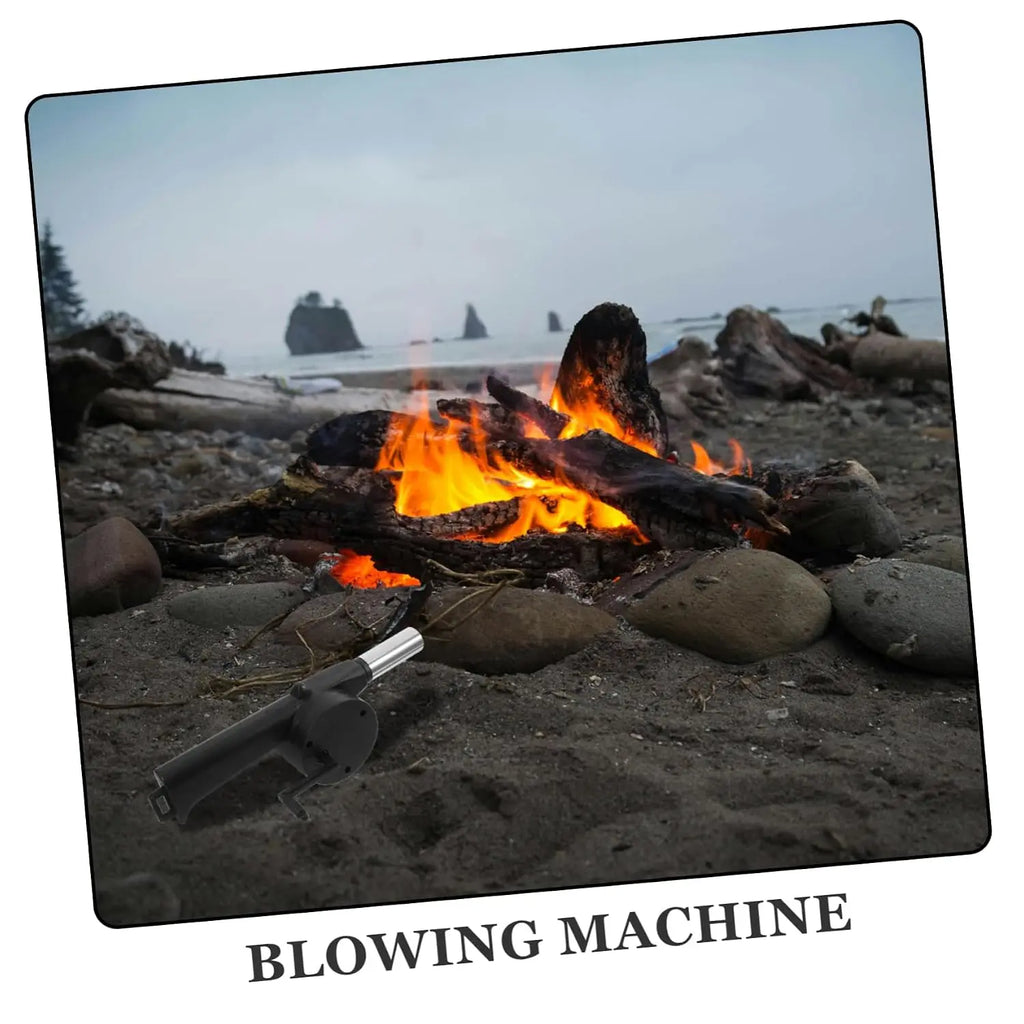 Hand Crank BBQ Blower – Manual Charcoal Fire Starter Fan BBQ Fire Blower SPOT