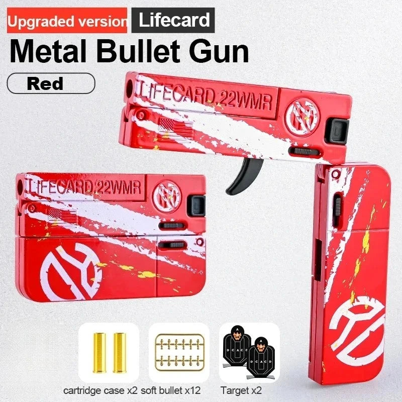 Alloy Metal Folding Toy Pistol with Soft Bullets | NOCCLILI Toy Blaster Pistol SPOT