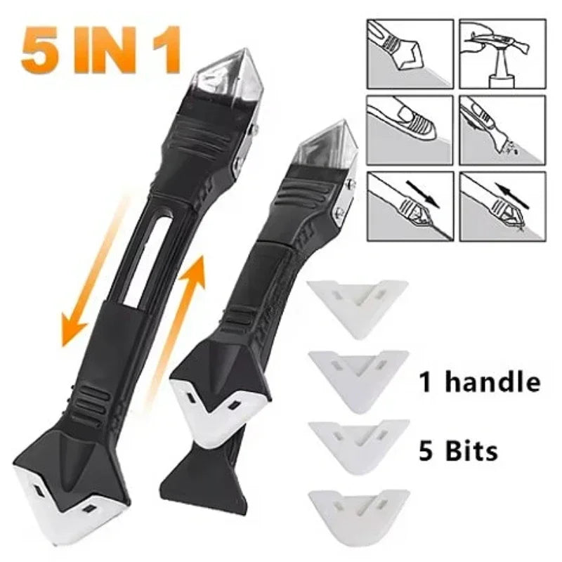 5-in-1 Caulk Tool Kit – Silicone Spatula & Sealant Finisher Caulking Tool Kit SPOT