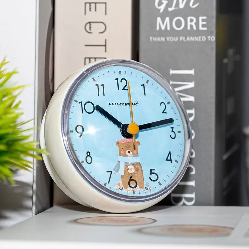 Mini Waterproof Suction Cup Wall Clock – 7cm Quartz Mini Wall Clock SPOT A