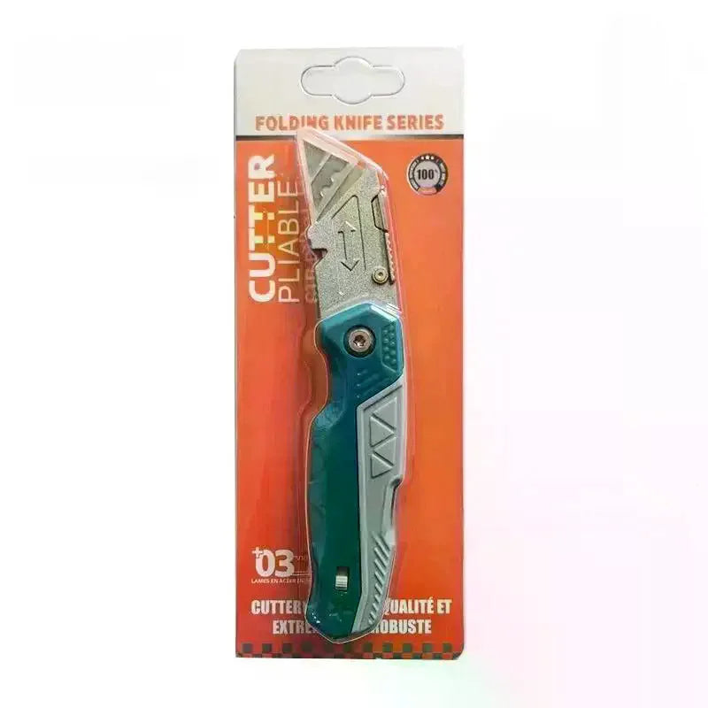 Heavy Duty Folding Utility Knife – Retractable Box Cutter Folding Utility Knife SPOT