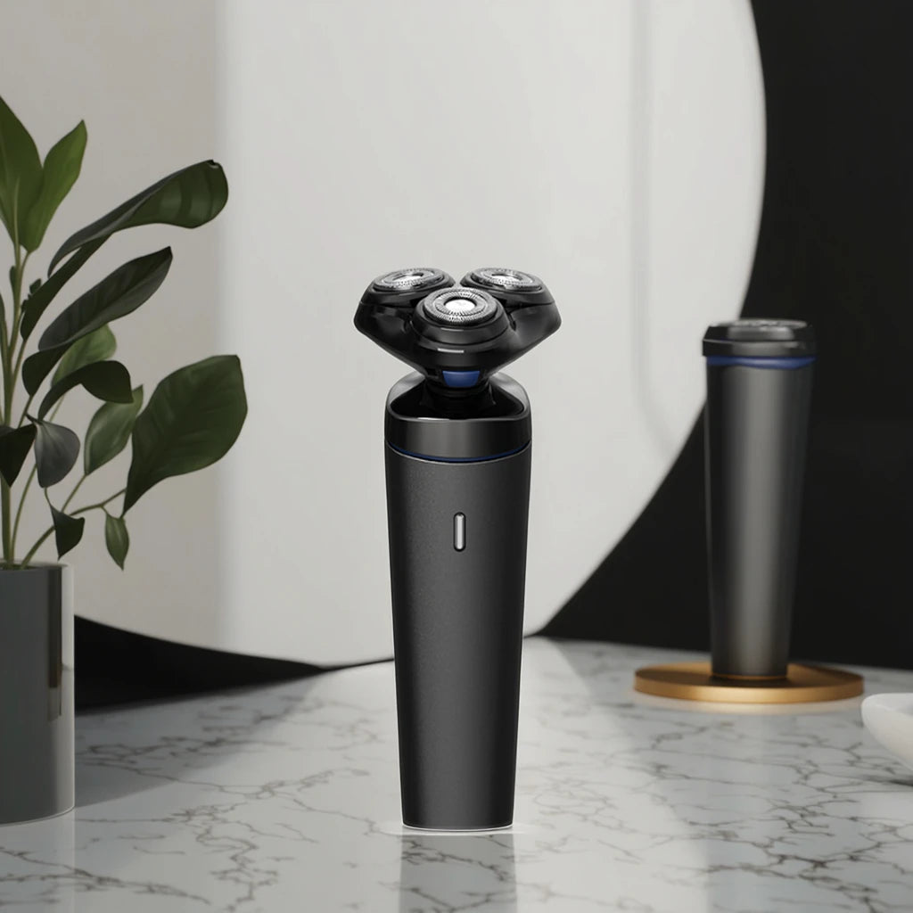 Triple Blade Waterproof Cordless Electric Shaver Men – IPX7 USB Electric Shaver SPOT Black USB Type-C