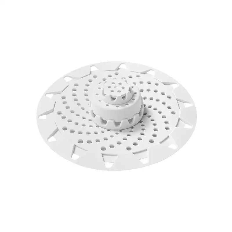 TPR Shower Drain Hair Catcher – Anti-Clog Floor Drain Filter Drain Hair Catcher SPOT White