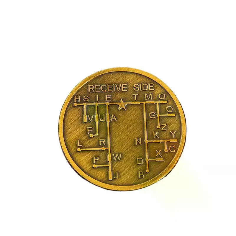 Morse Code Training Coin – Learning Tool & Collectible Badge Morse Code Coin SPOT