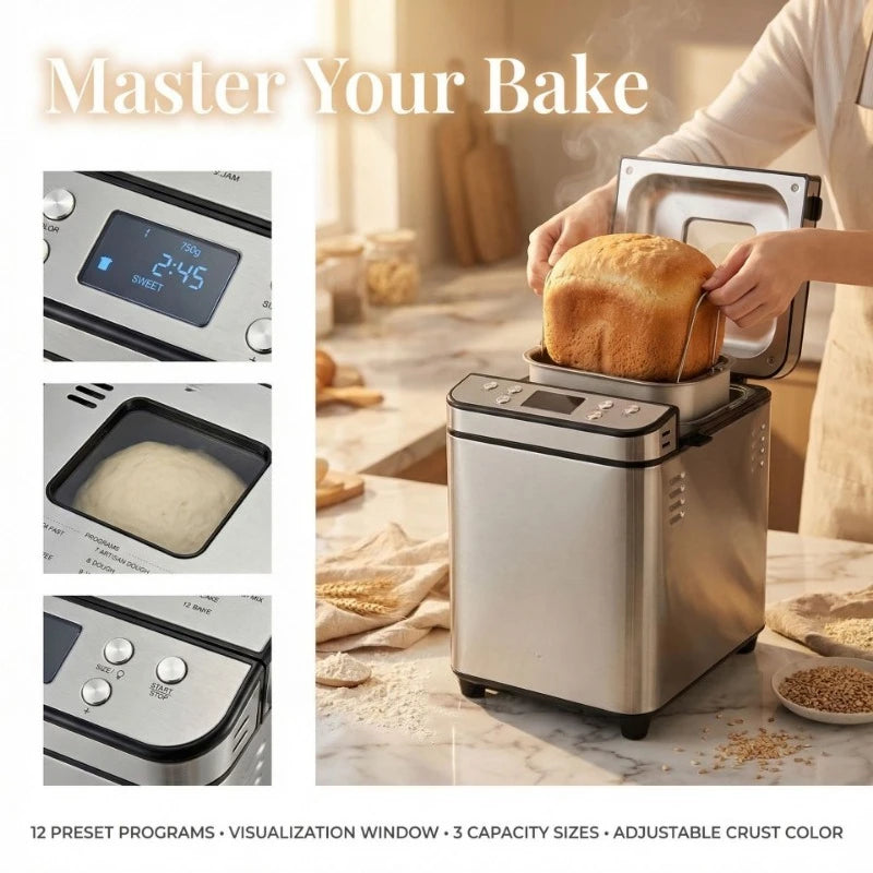 700W Automatic Bread Maker Machine – Multi-Function Home Baker Bread Maker Machine SPOT