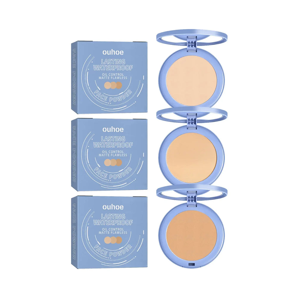 Ouhoe Matte Setting Pressed Powder – Oil Control & Full Coverage Setting Pressed Powder SPOT