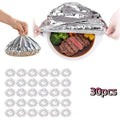 150-Pc Aluminum Foil Food Insulation Covers – 6Hr Heat Lock Food Insulation Cover SPOT 30pcs Silver