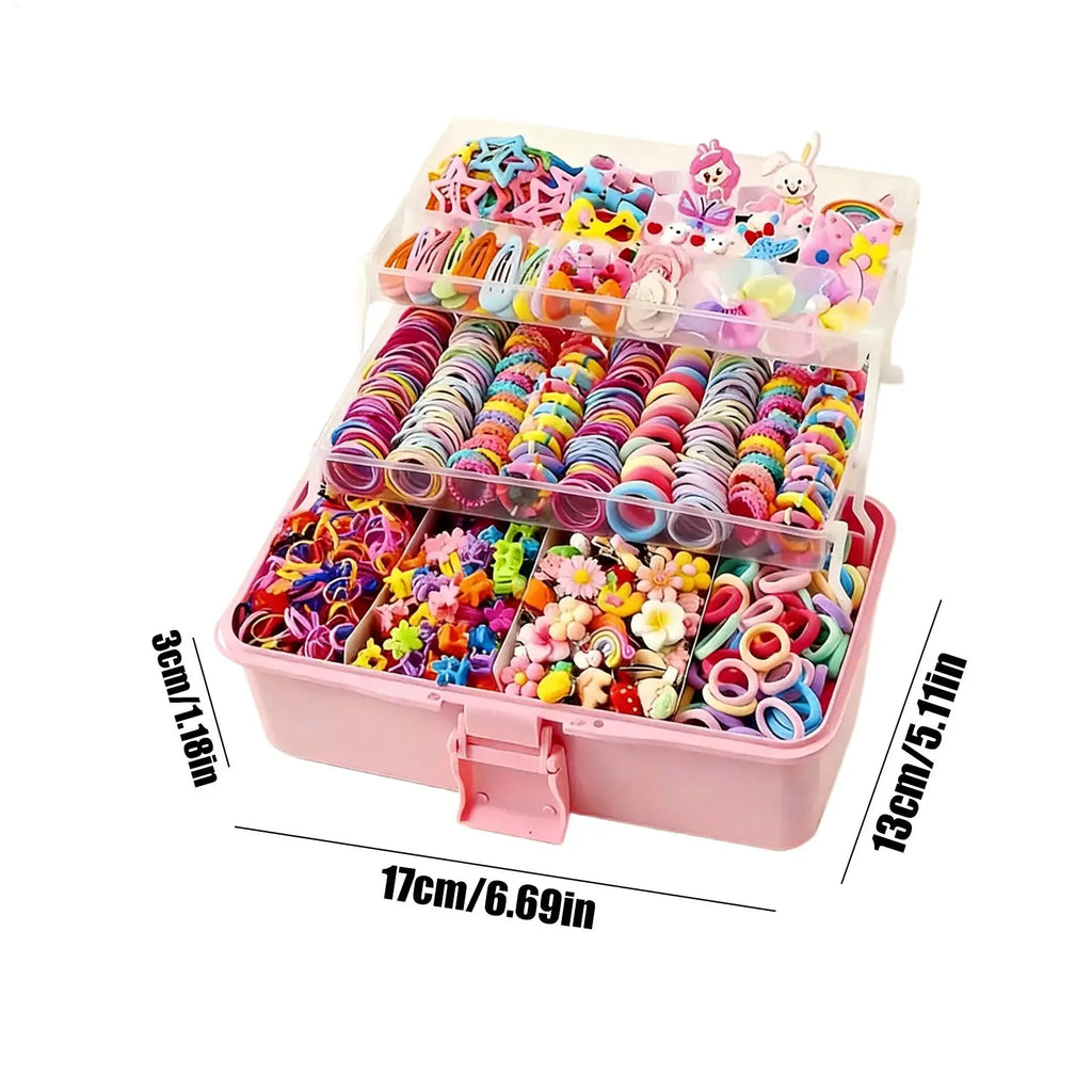 618-Piece Girls Hair Accessories Set – Butterfly Clips & Pins Girls Hair Accessories SPOT