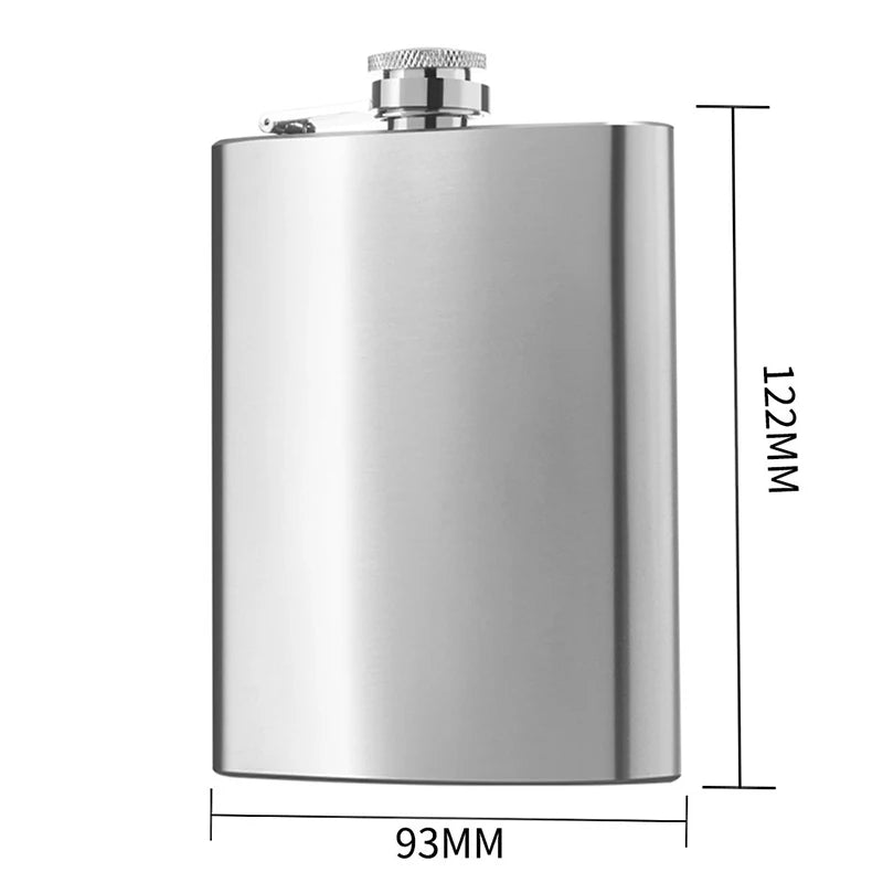 Stainless Steel Hip Flask with Funnel Cap – 1–8 Oz Sizes Hip Flask SPOT A3