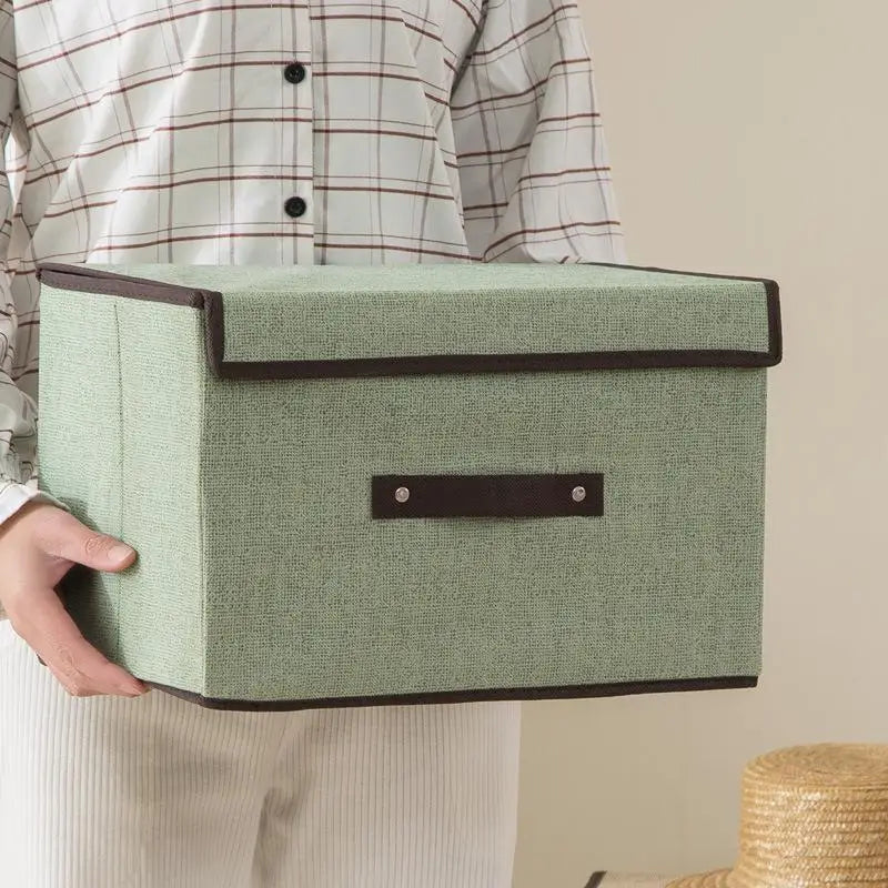 Foldable Non-Woven Storage Box – Dustproof Home Organizer Foldable Storage Box SPOT