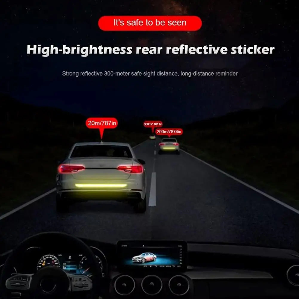 5-Pack Rear Reflective Safety Stickers – Car Warning Tape Decals Reflective Car Stickers SPOT