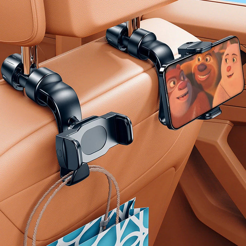 Car Headrest Phone Mount – 360° Adjustable Back Seat Holder Car Phone Mount SPOT