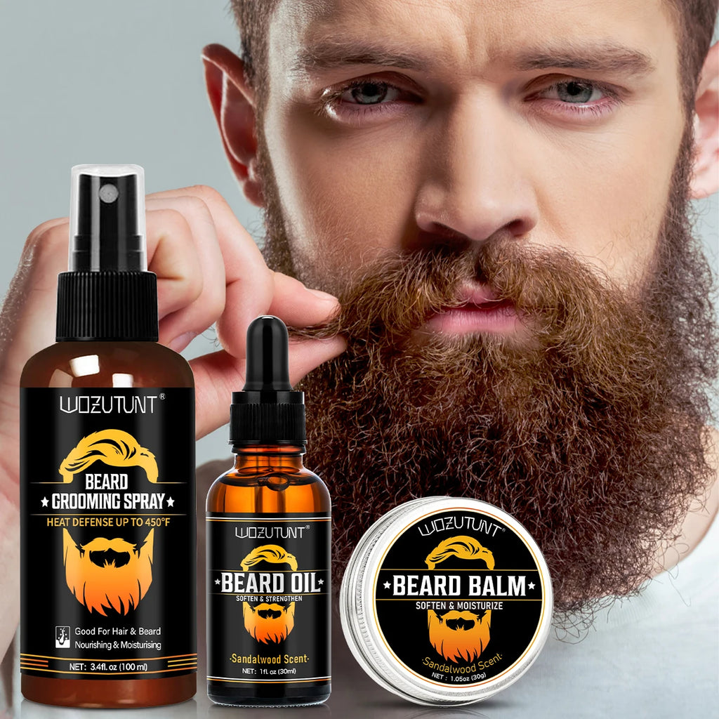 3-Piece Beard Care Kit – Nourishing Oil, Serum & Butter Beard Care Kit SPOT Default Title