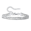 Iced Out Tennis Bracelet – 5A CZ Gold Stainless Steel Women Tennis Bracelet SPOT BR-1534SW