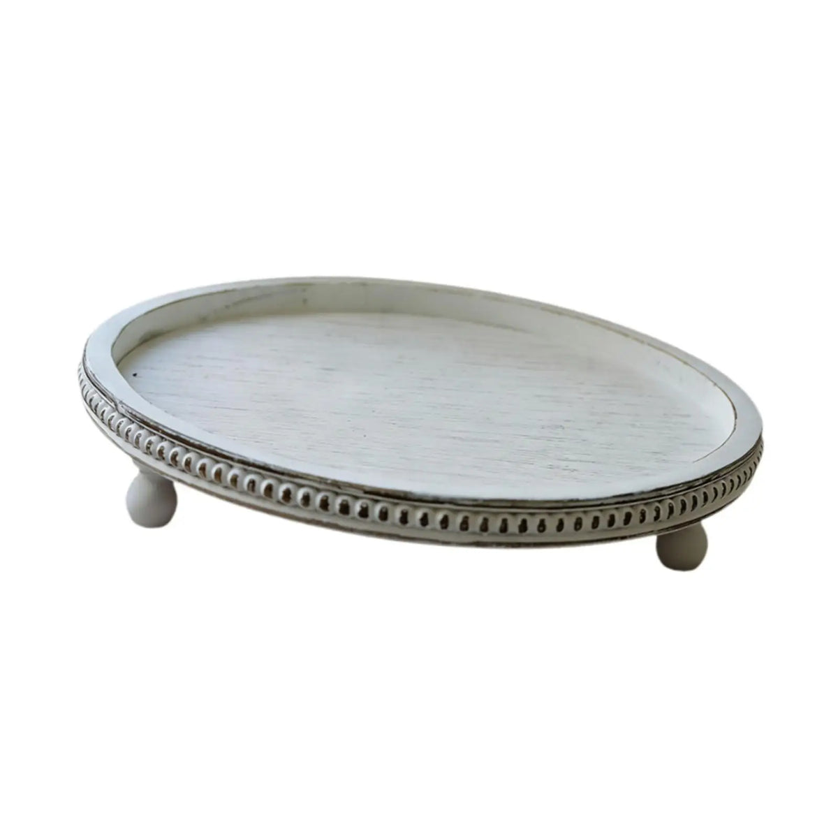Wood Pedestal Display Riser Tray with Ball Legs – 40cm Decorative Display Riser SPOT