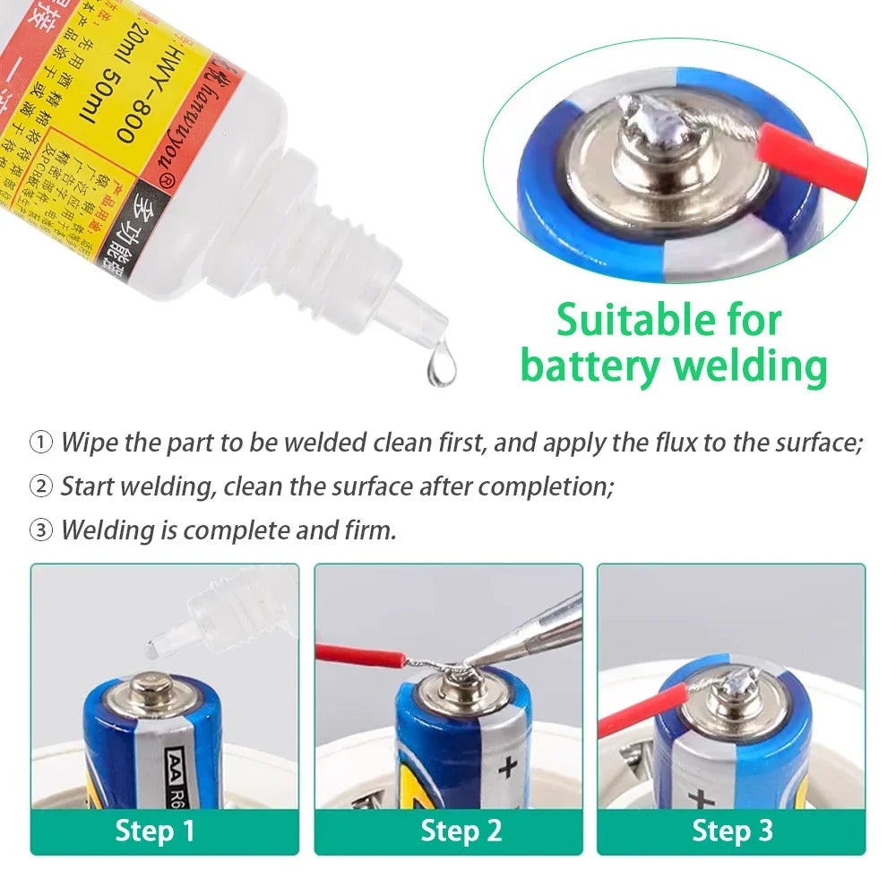 20ml Liquid Solder Flux – Stainless Steel & Metal Welding Soldering Flux SPOT