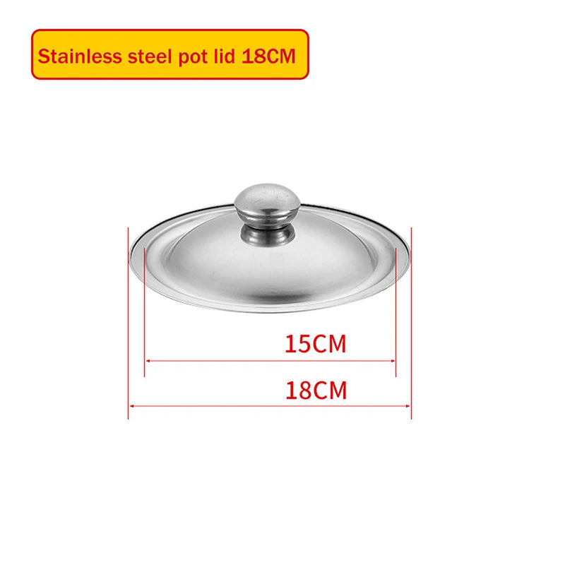 Stainless Steel Universal Pot Lid 10–32cm | Skillet Wok Cover Pot Lid SPOT CM18