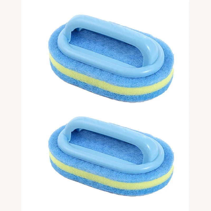 Sponge Cleaning Brush with Handle – Kitchen & Bathroom Scrubber Cleaning Brush SPOT 2PCS